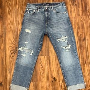 Gap jeans worn once. Slim Boyfriend fit. No stretch.